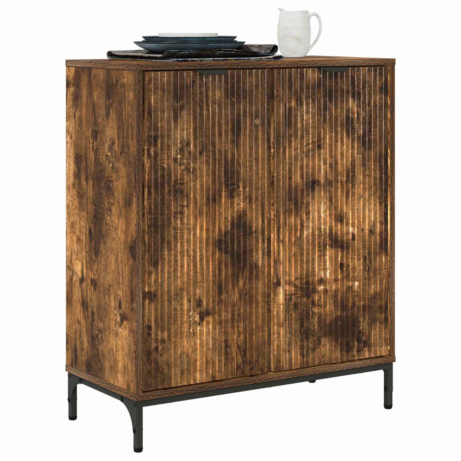 Buffet carvalho defumado 69,5 x 33 x 82 cm derivados de madeira