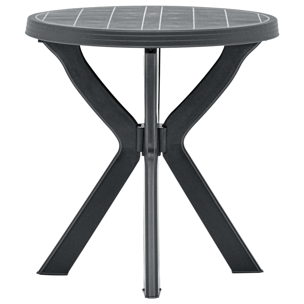 Mesa de bistrô ø70 cm plástico antracite