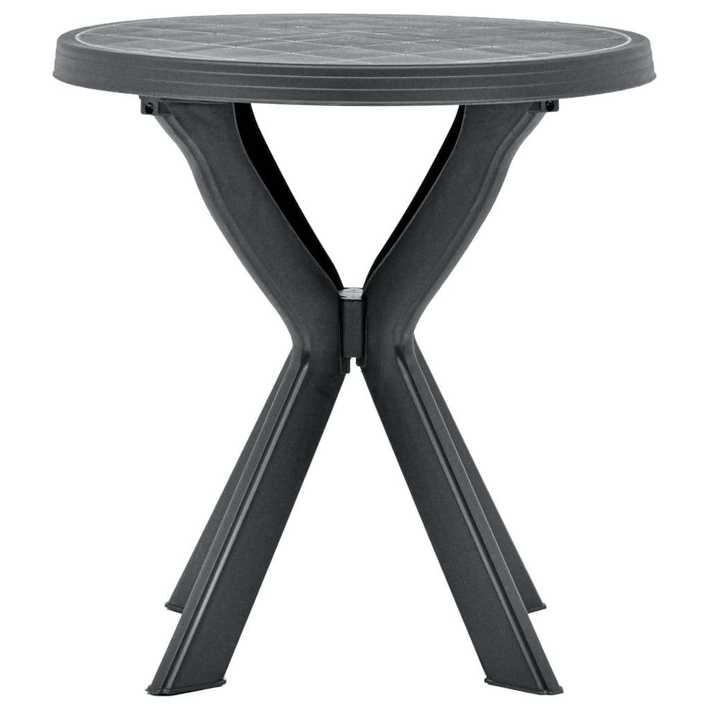 Mesa de bistrô ø70 cm plástico antracite