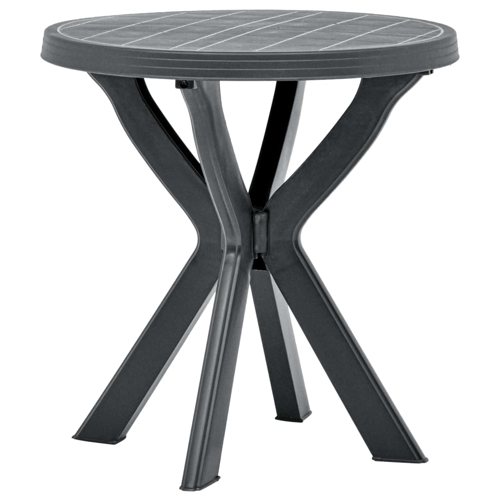Mesa de bistrô ø70 cm plástico antracite