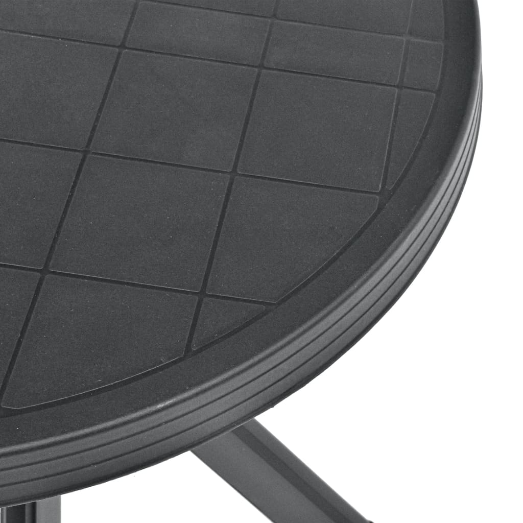 Mesa de bistrô ø70 cm plástico antracite