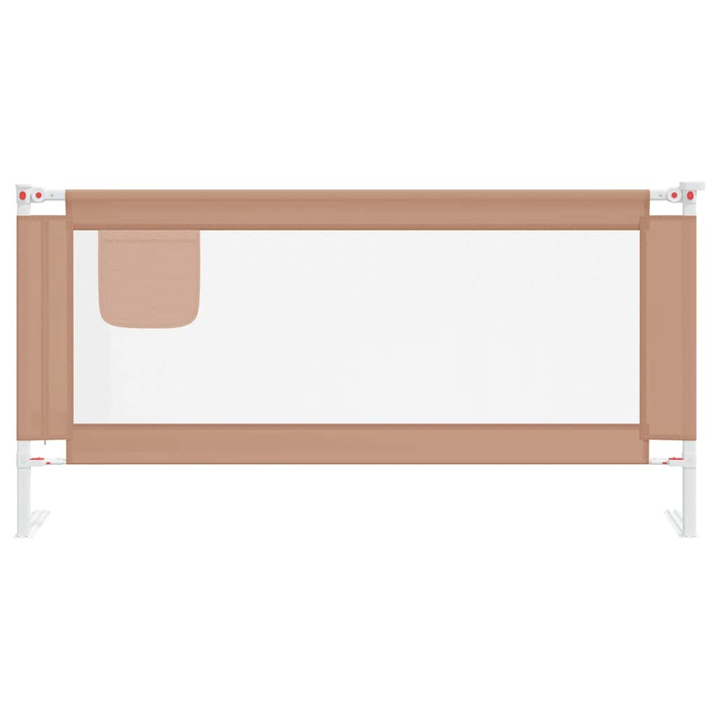 Barra segur. p/ cama infantil tecido 180x25cm cinza-acastanhado