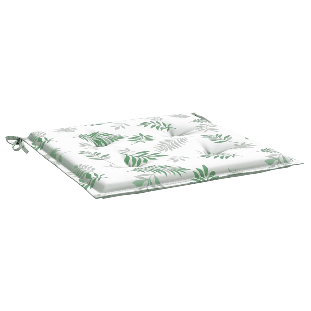Almofadões p/ cadeira 6pcs 40x40x4cm tecido padrão folhas