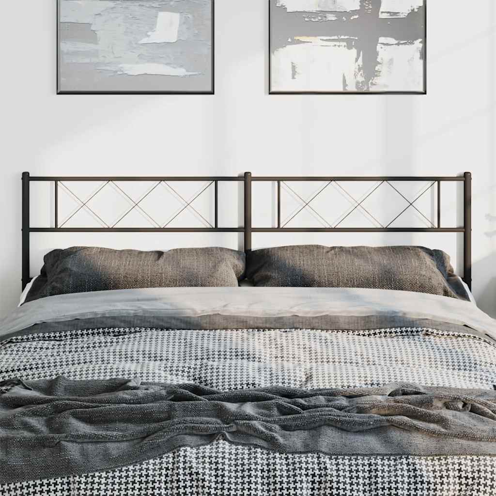 Cabeceira de substituição 193 cm metal preto