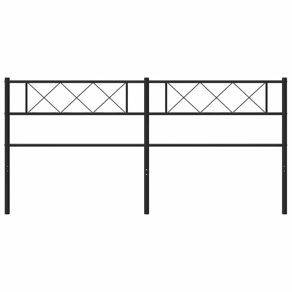 Cabeceira de substituição 193 cm metal preto