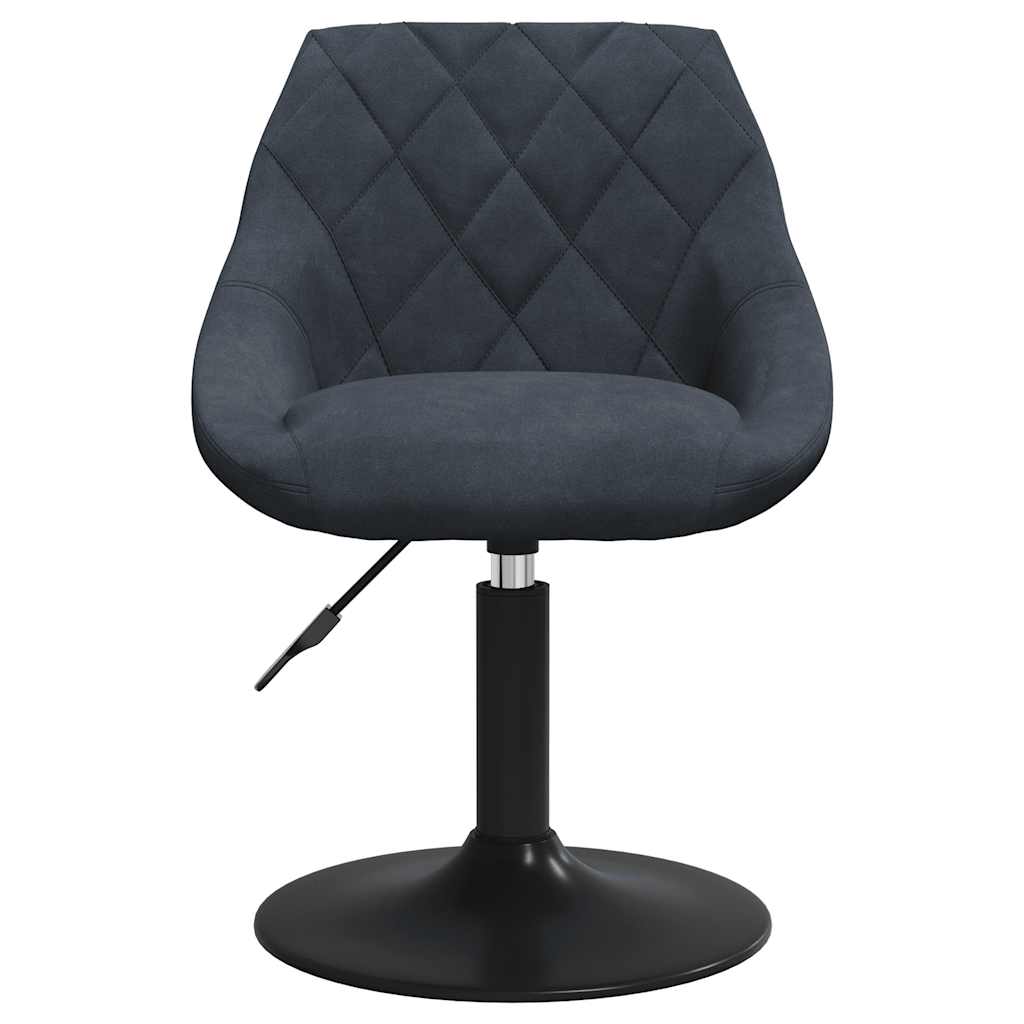 Cadeiras de jantar giratórias 6 pcs veludo cinzento-escuro