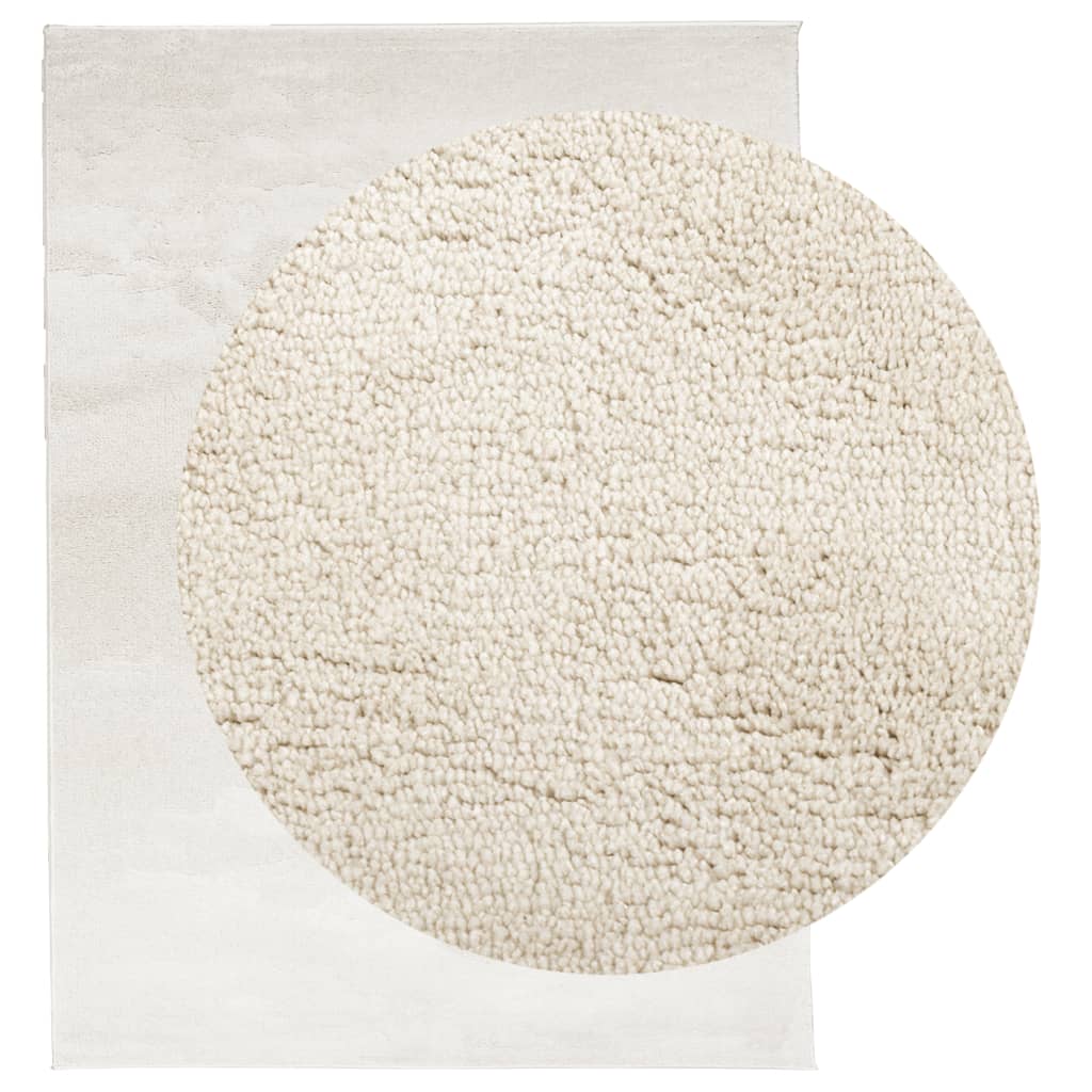 Tapete de pelo curto oviedo 240x340 cm bege