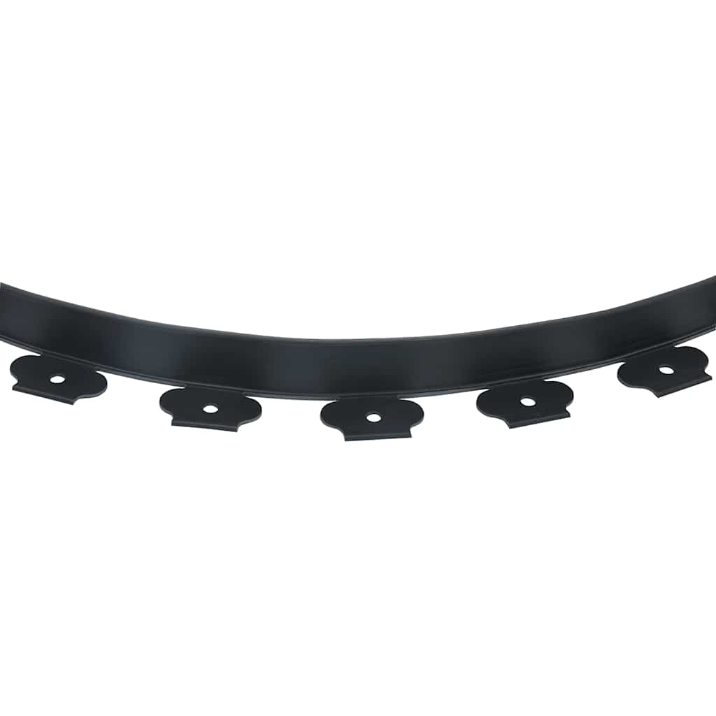 Borda de relvado flexível com 30 pinos 10 m 5 cm