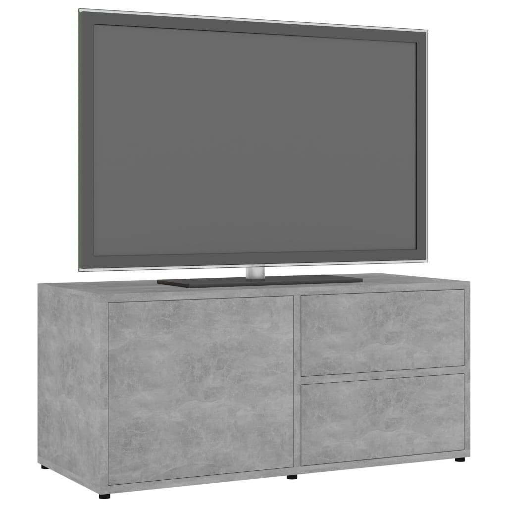 Móvel de TV 80x34x36 cm derivados de madeira cinzento cimento