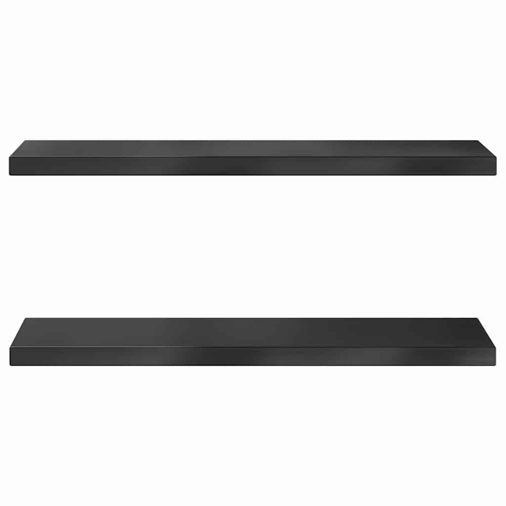 Prateleiras de parede 2 pcs 75x23,5cm aço inoxidável prateado