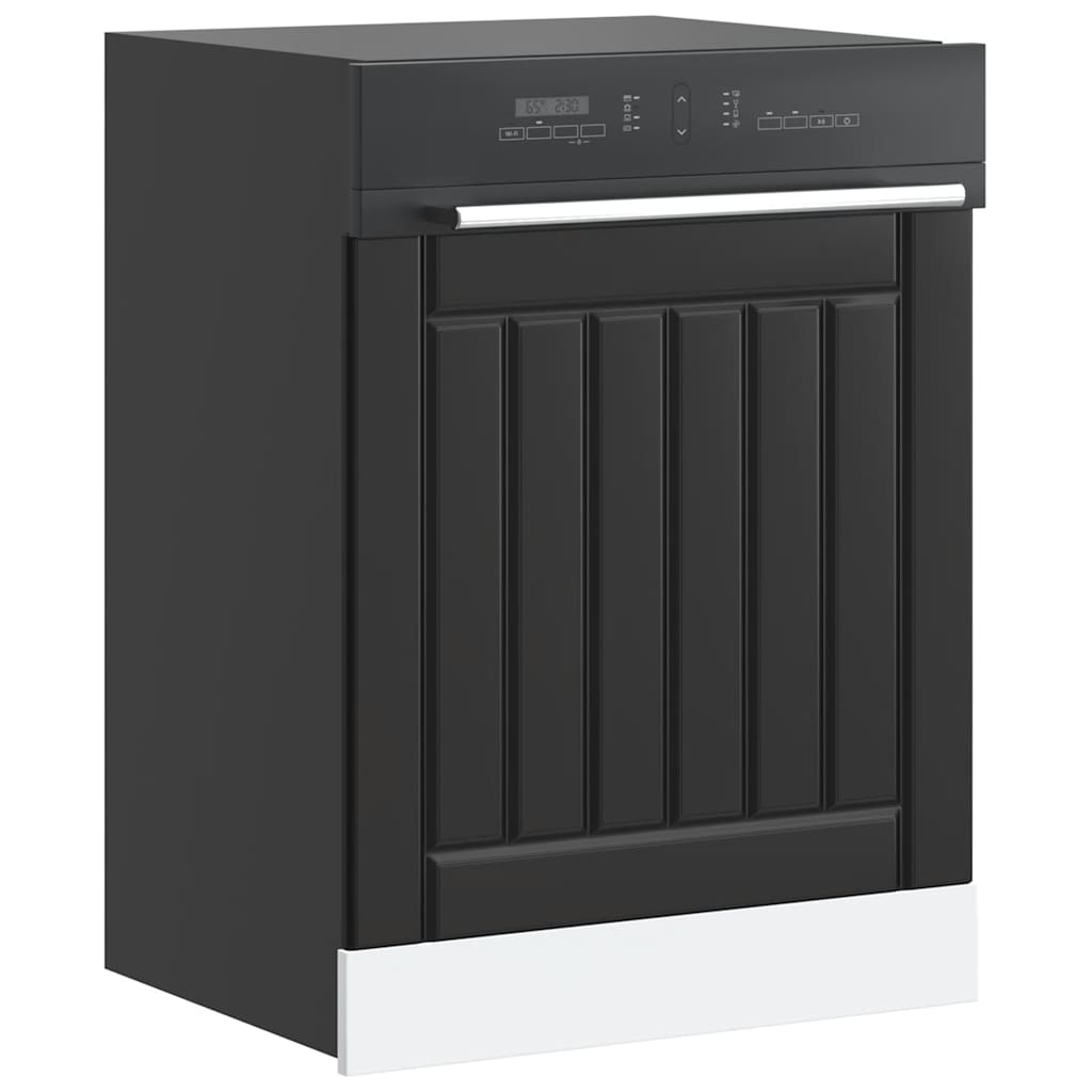 Painel máquina lavar louça lucca preto derivados de madeira