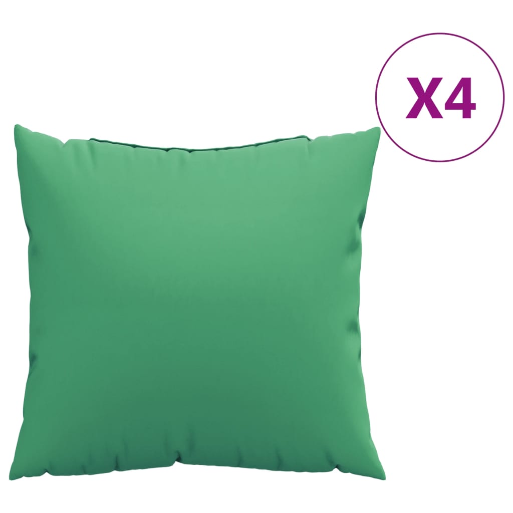 Almofadas de sofá 4 pcs 60x60 cm tecido verde