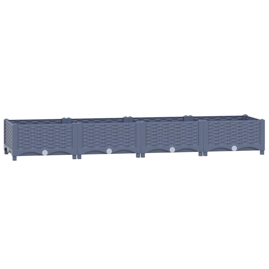 Canteiro elevado 160x40x23 cm polipropileno