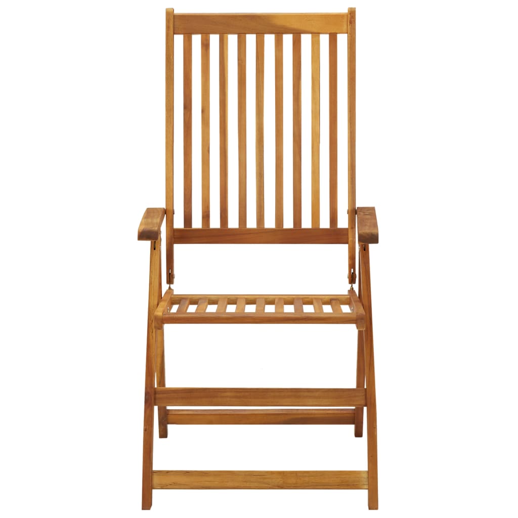 Cadeiras de jardim dobráveis c/ almofadões 6 pcs acácia maciça