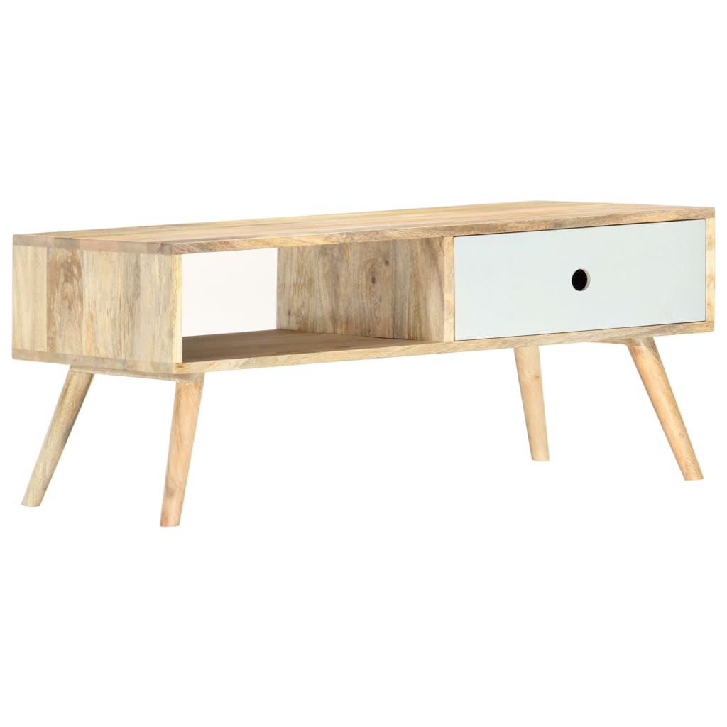 Mesa de centro 90x50x40 cm madeira de mangueira maciça