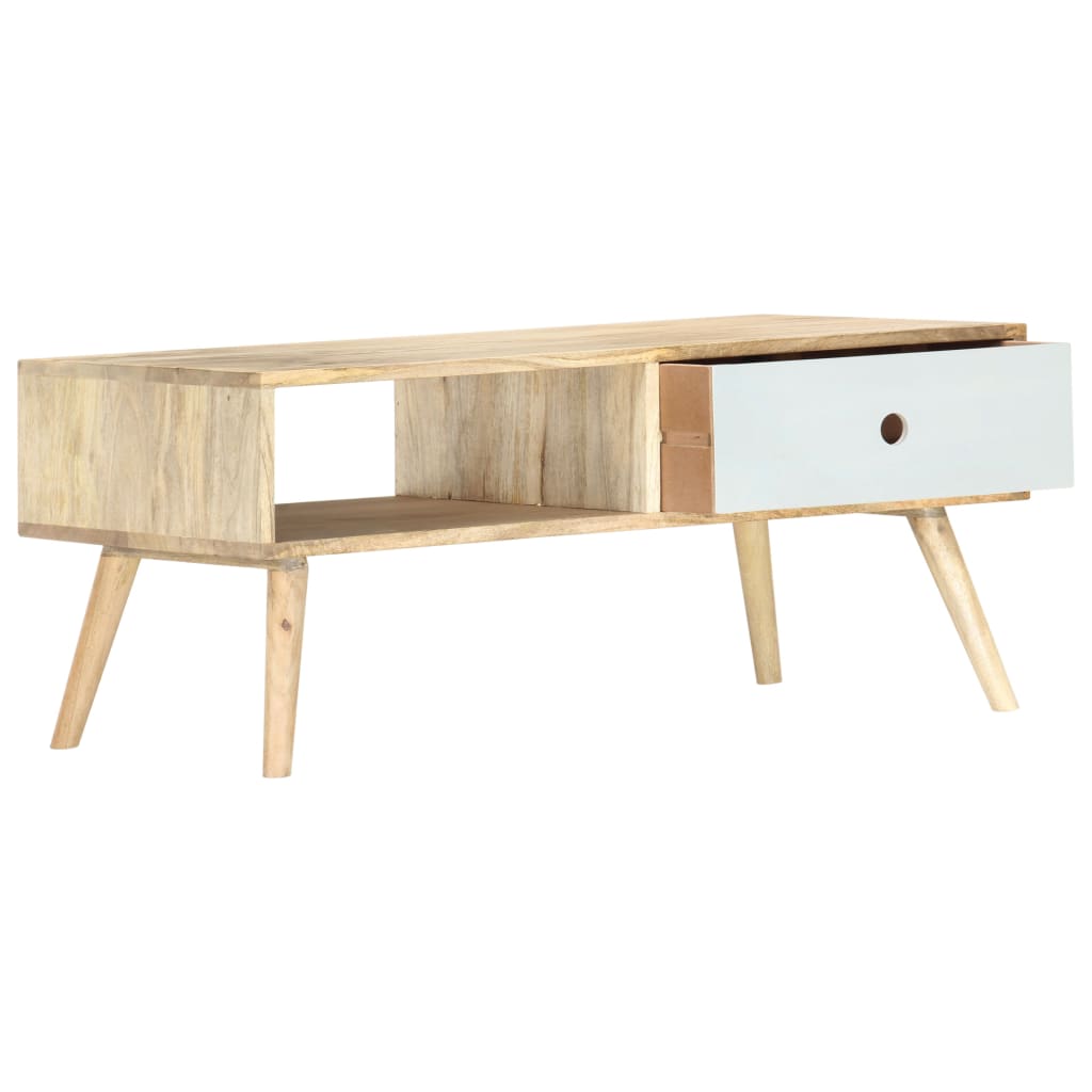 Mesa de centro 90x50x40 cm madeira de mangueira maciça
