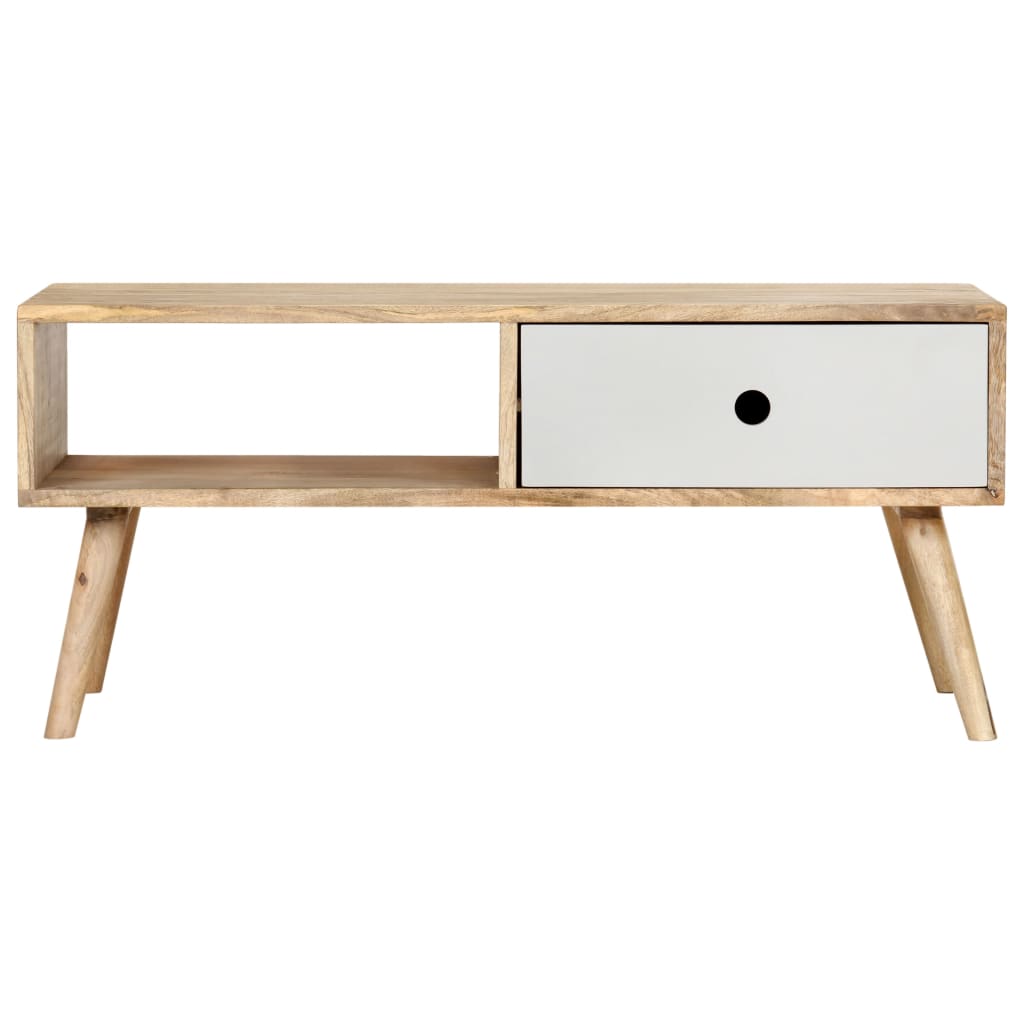 Mesa de centro 90x50x40 cm madeira de mangueira maciça