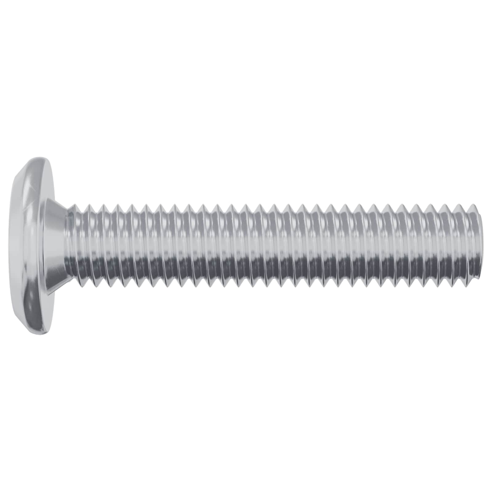 Parafuso de trava liso 2 unid. prateado m6 x 30 mm aço