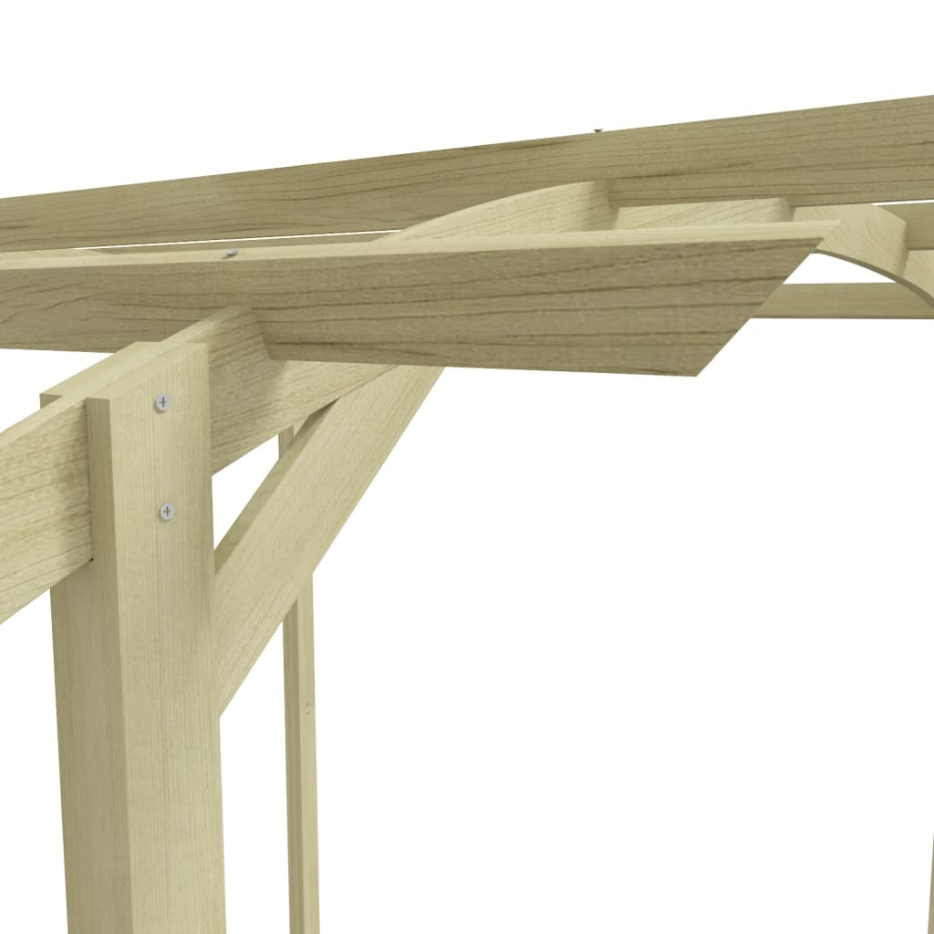 Pérgola de jardim 180x197x210 cm madeira de pinho impregnada