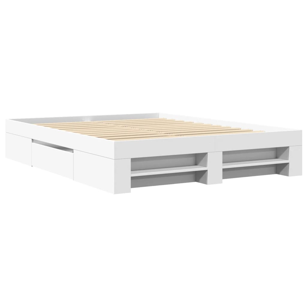 Estrutura de cama sem colchão 160x200 cm branco