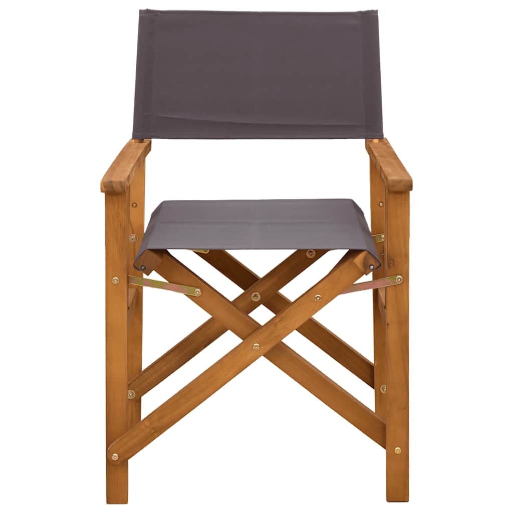 Cadeiras de realizador 2 pcs madeira de acácia maciça