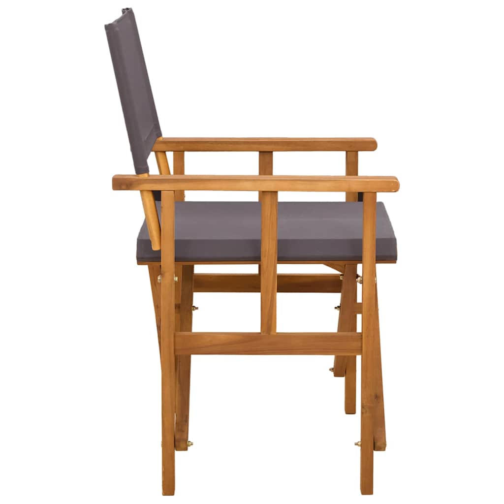 Cadeiras de realizador 2 pcs madeira de acácia maciça
