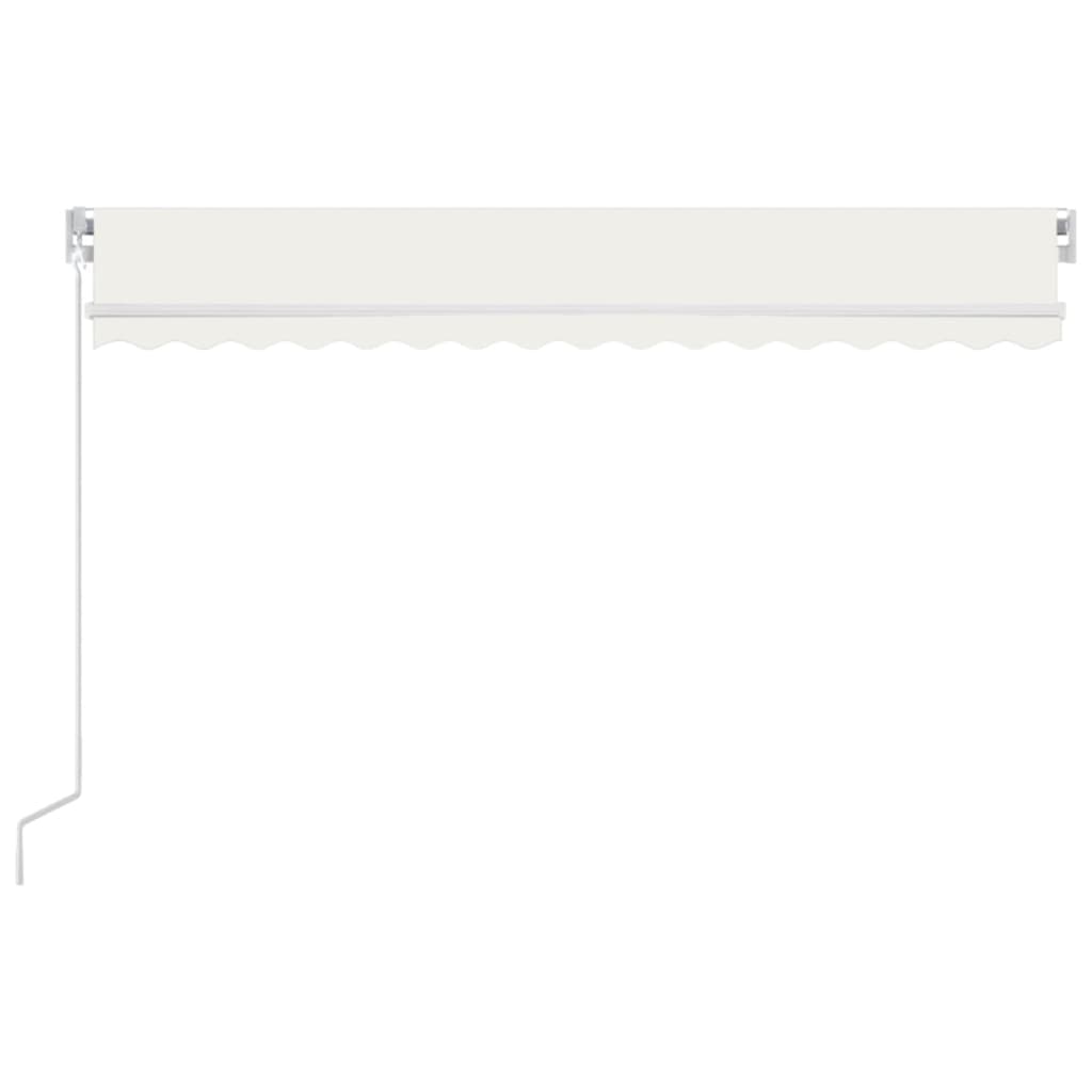 Toldo retrátil manual 400x350 cm cor creme