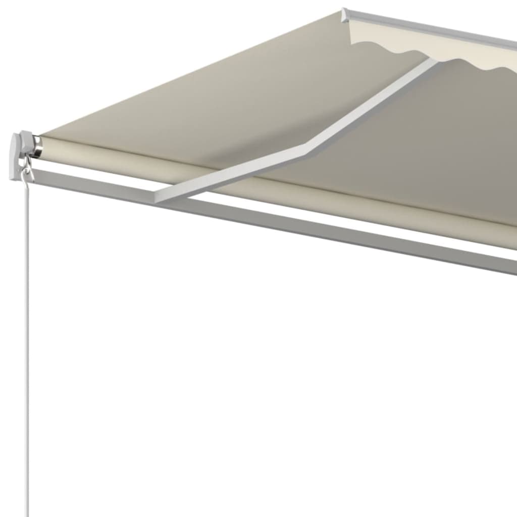 Toldo retrátil manual 400x350 cm cor creme