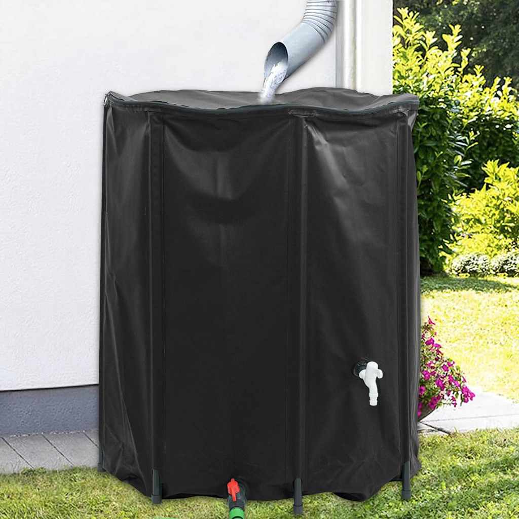Depósito de água dobrável com torneira 1250 l PVC