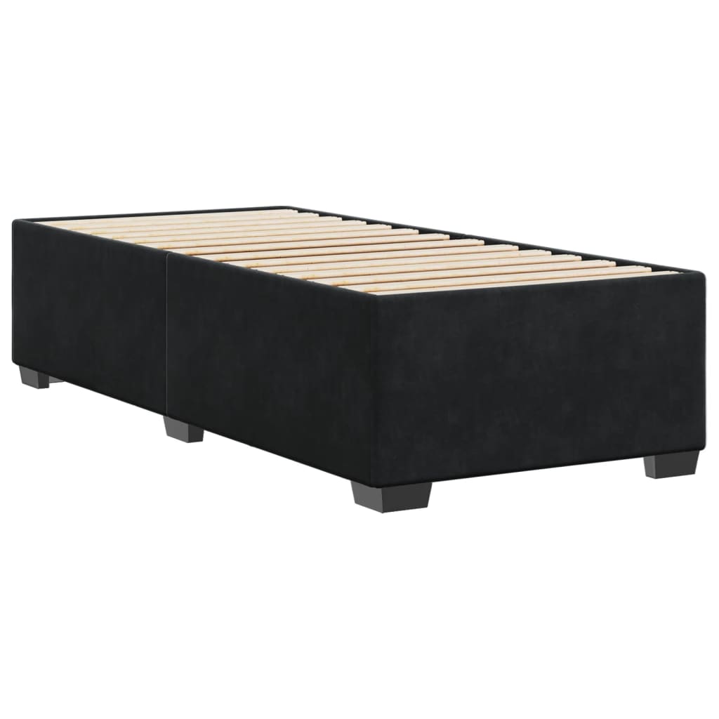 Estrutura de cama 80x200 cm veludo preto