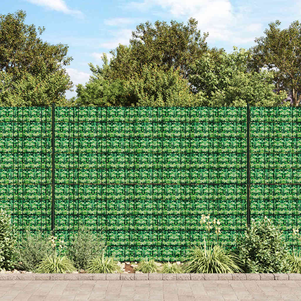 Painel de privacidade para jardim 70x0,19 m PVC verde