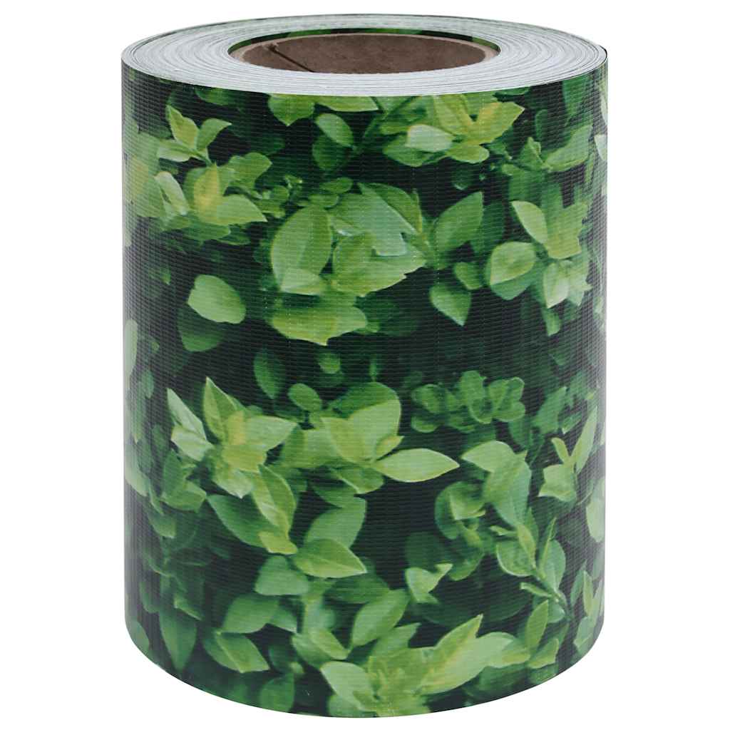 Painel de privacidade para jardim 70x0,19 m PVC verde