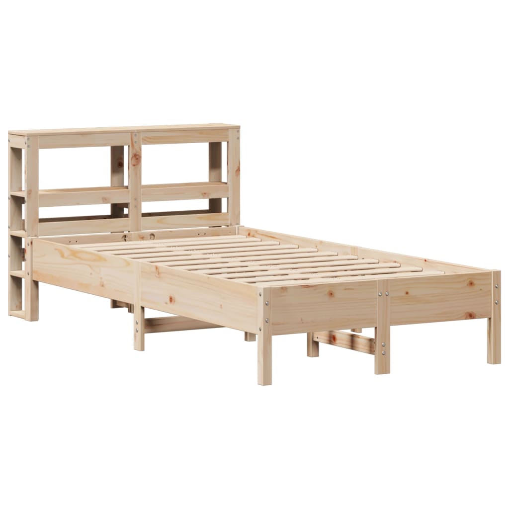 Cama sem colchão 120x200 cm madeira de pinho maciça