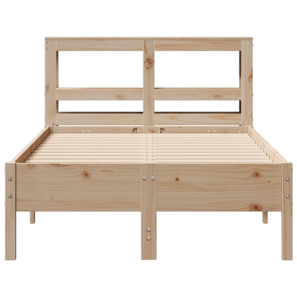 Cama sem colchão 120x200 cm madeira de pinho maciça