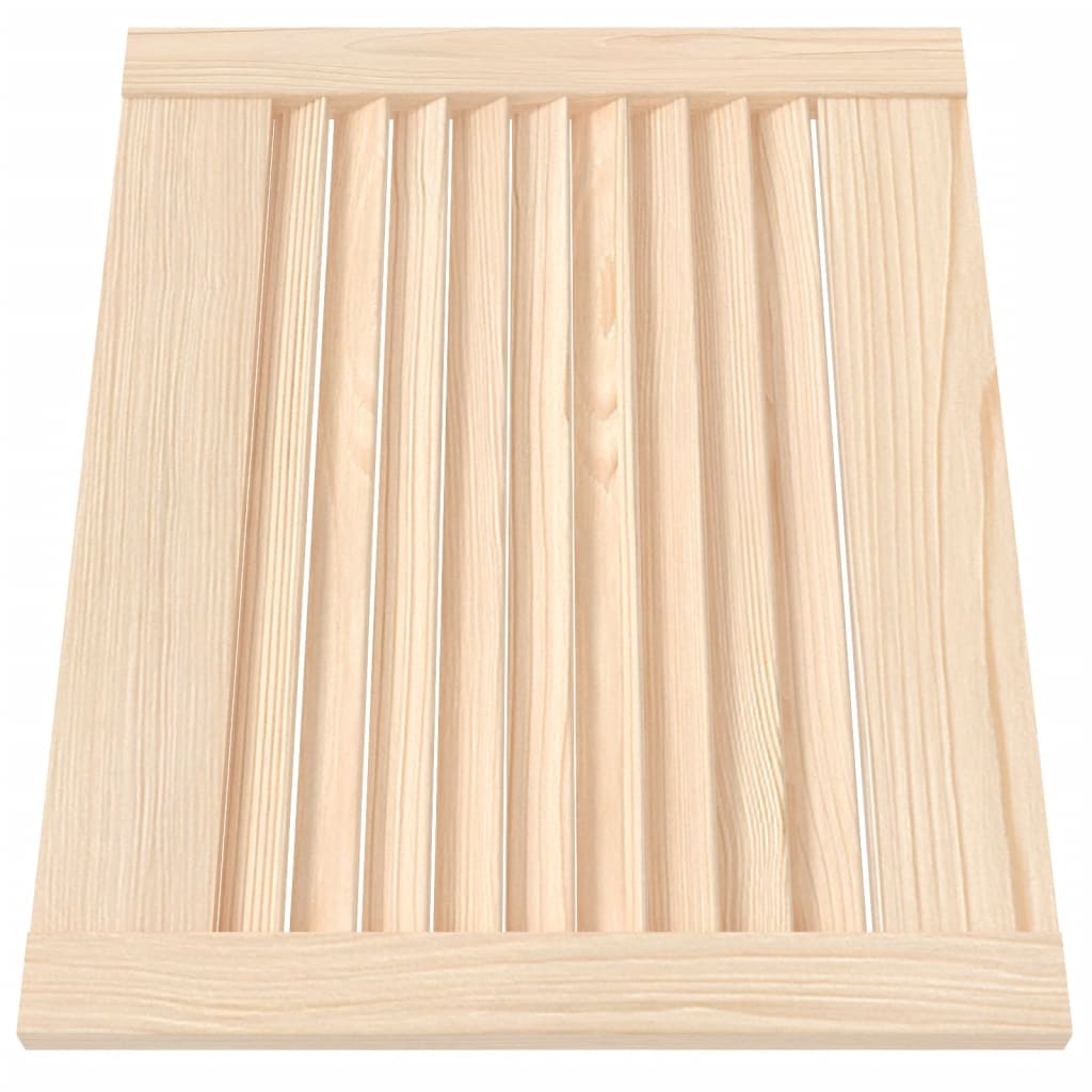 Portas de armário 4 pcs com design de persiana pinho maciço
