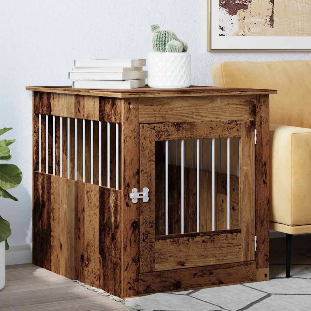 Móveis para caixas para cães madeira velha 64,5x80x71 cm