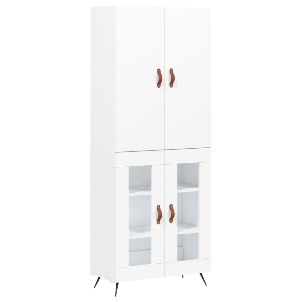 Armário alto 69,5x34x180 cm derivados de madeira branco