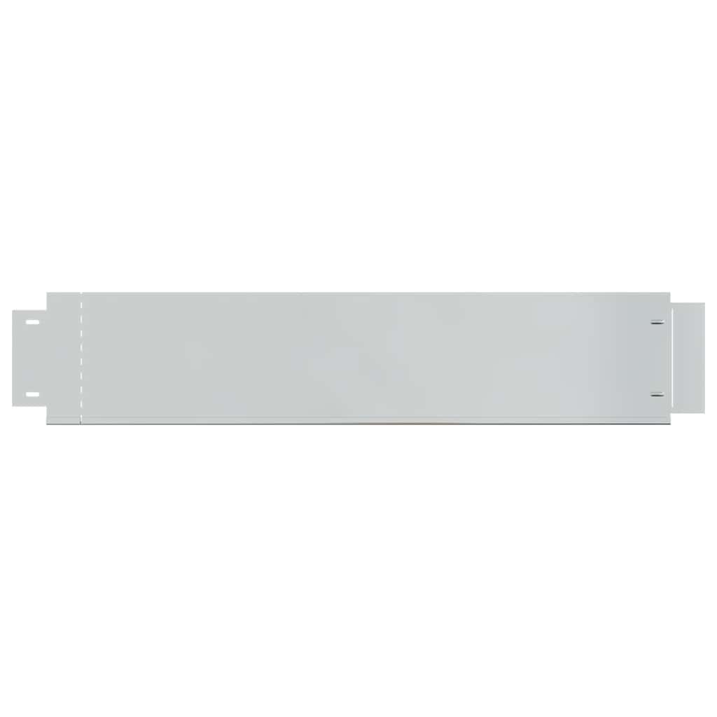 Vedação para relvado 20 pcs aço galvanizado 100x20 cm