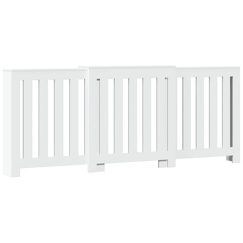 Cobertura de radiador 205x21,5x83,5 cm derivados madeira branco