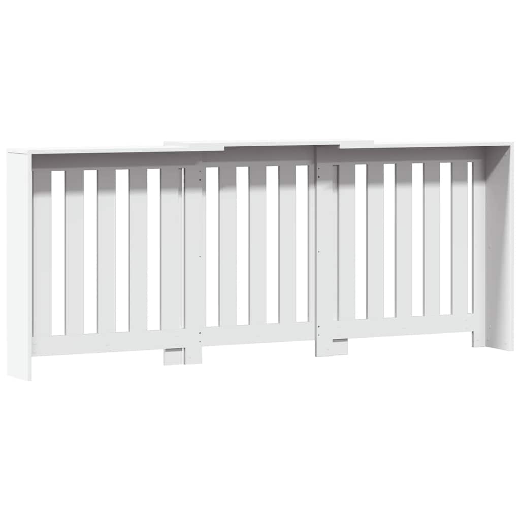 Cobertura de radiador 205x21,5x83,5 cm derivados madeira branco
