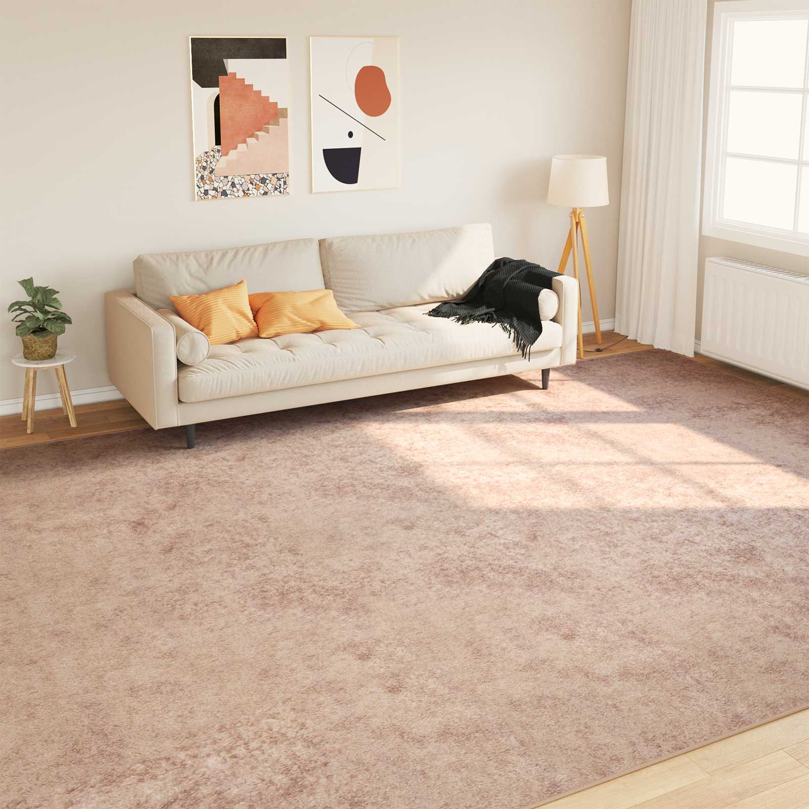 Passadeira marsa areia 300 x 400 cm poliéster e PVC