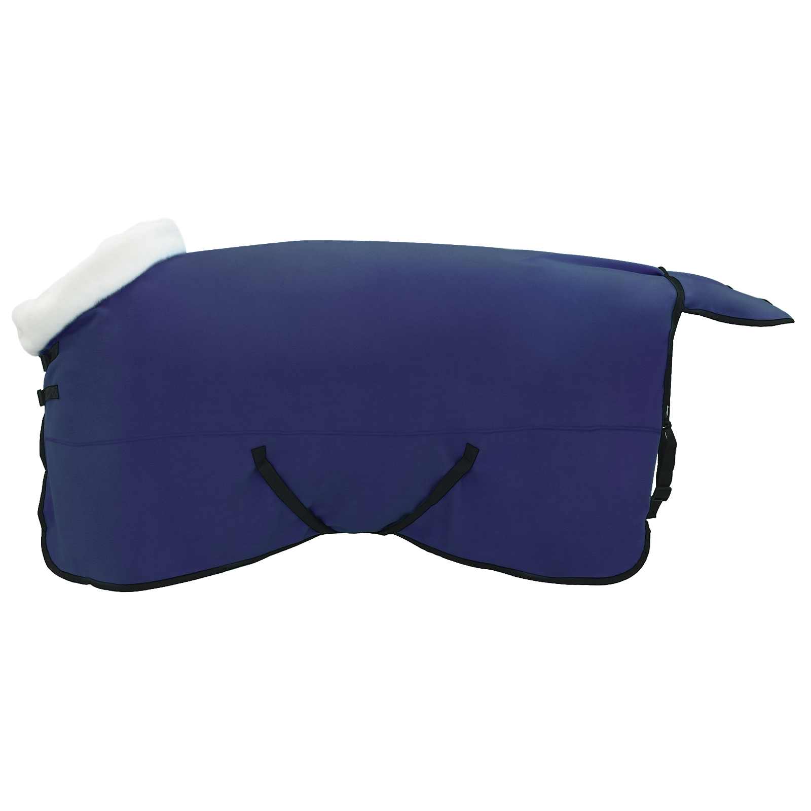 Cobertor de cavalo azul marinho 125 cm fleece polar