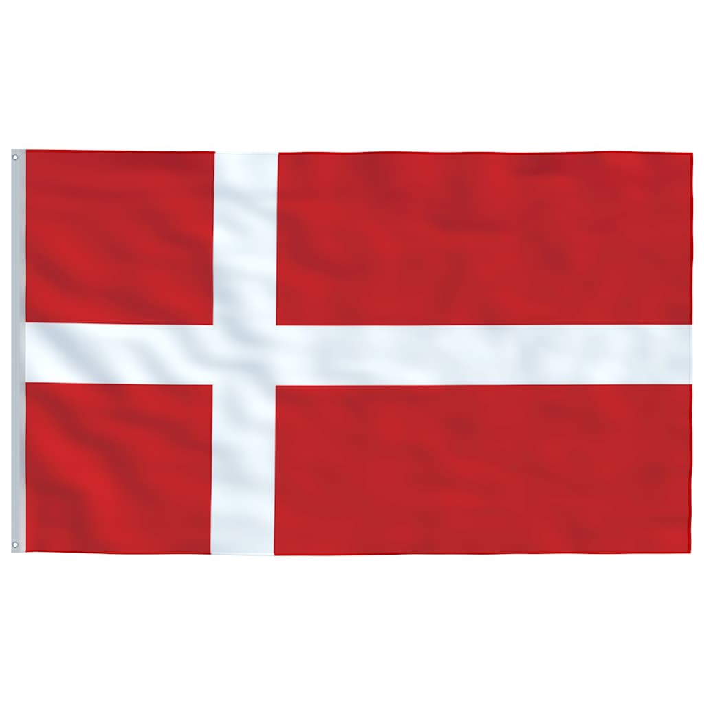 Bandeira da dinamarca e mastro 5,5 m alumínio