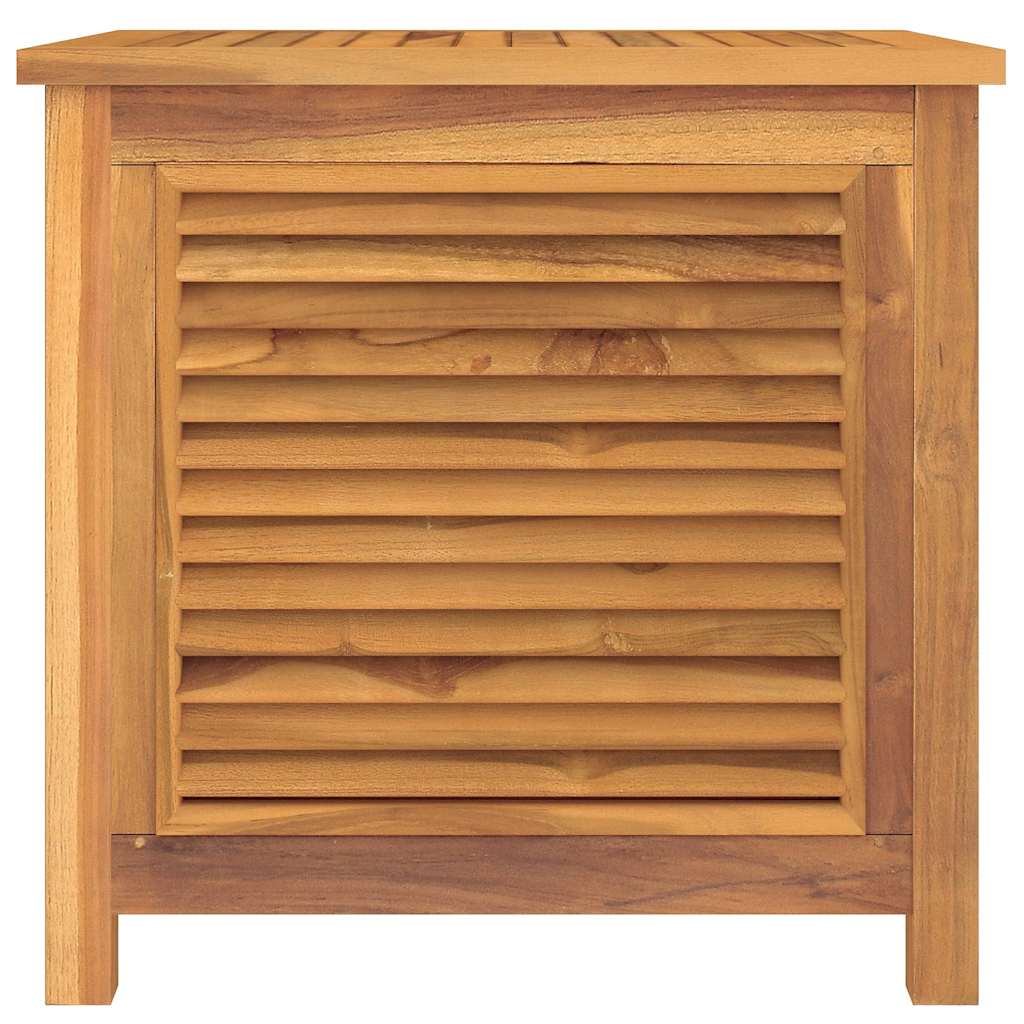 Caixa de arrumação para jardim com saco 60x50x58 cm teca maciça