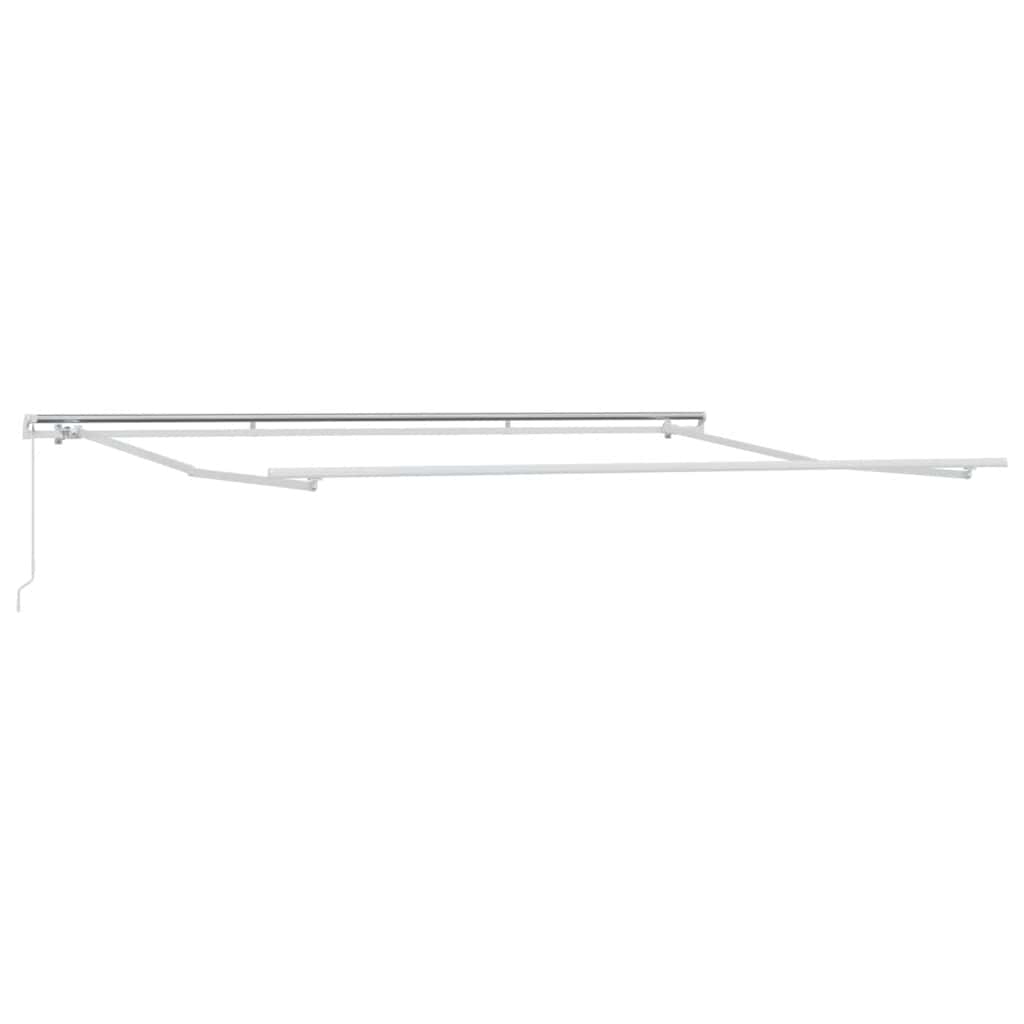 Toldo retrátil manual 500x300 cm antracite e branco