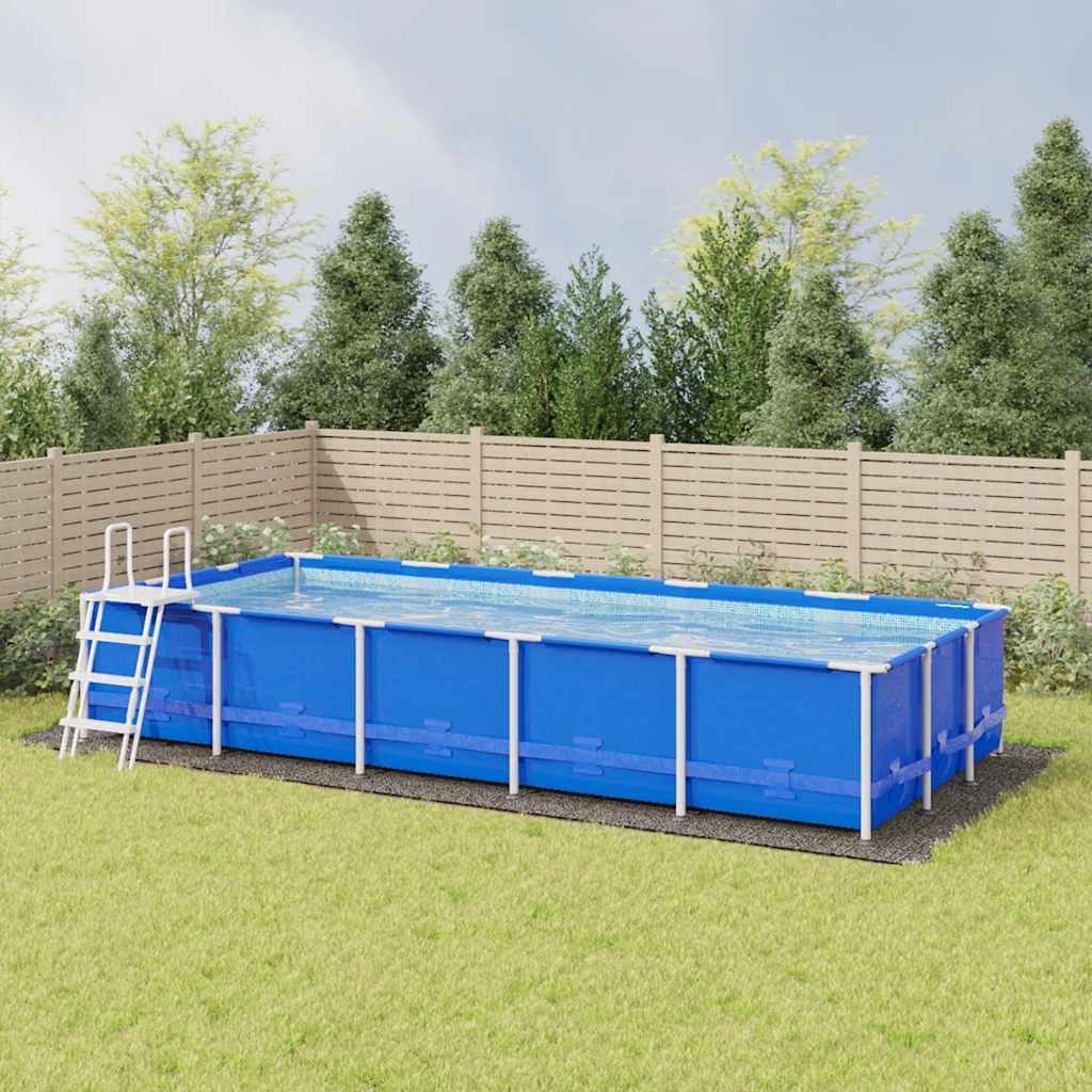Pano para chão de piscinas 999x500 cm poliéster geotêxtil cinza