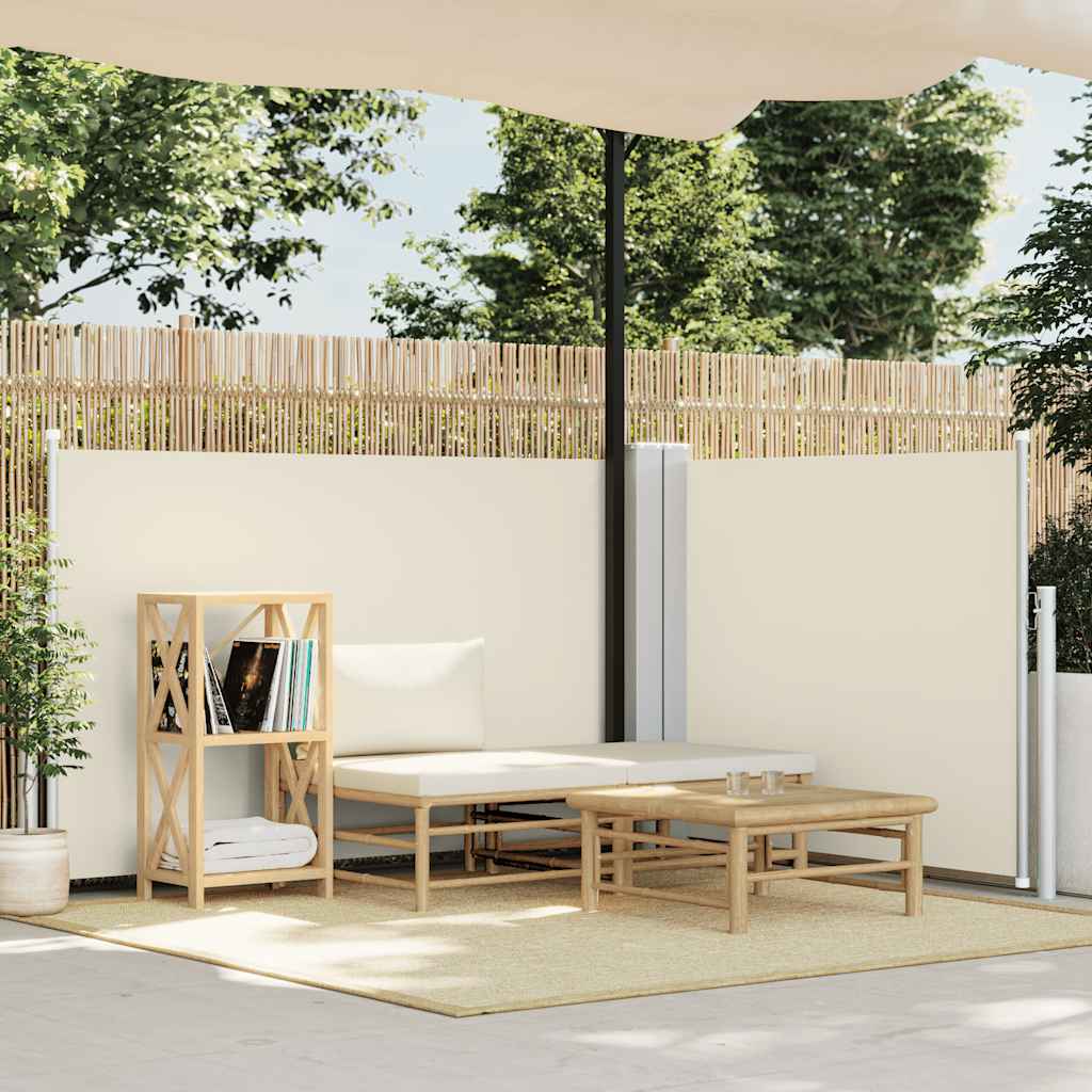 Toldo lateral retrátil 120x600 cm creme