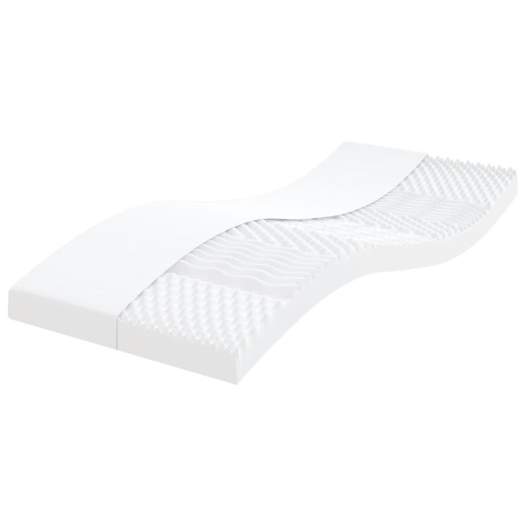 Colchão de espuma 90x190 cm 7 zonas dureza 20 ild branco