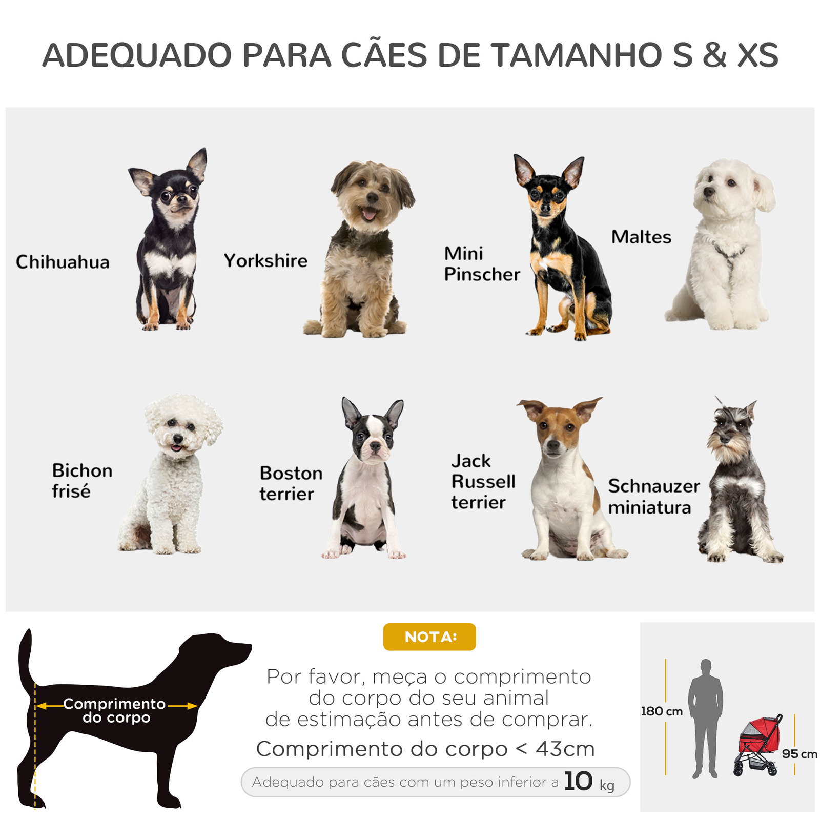 Carrinho para animais de estimação dobrável carro para cães e gatos com capô ajustável cesta de armazenamento cinto de segurança tecido oxford 600d aço 76,5x52x95cm vermelho