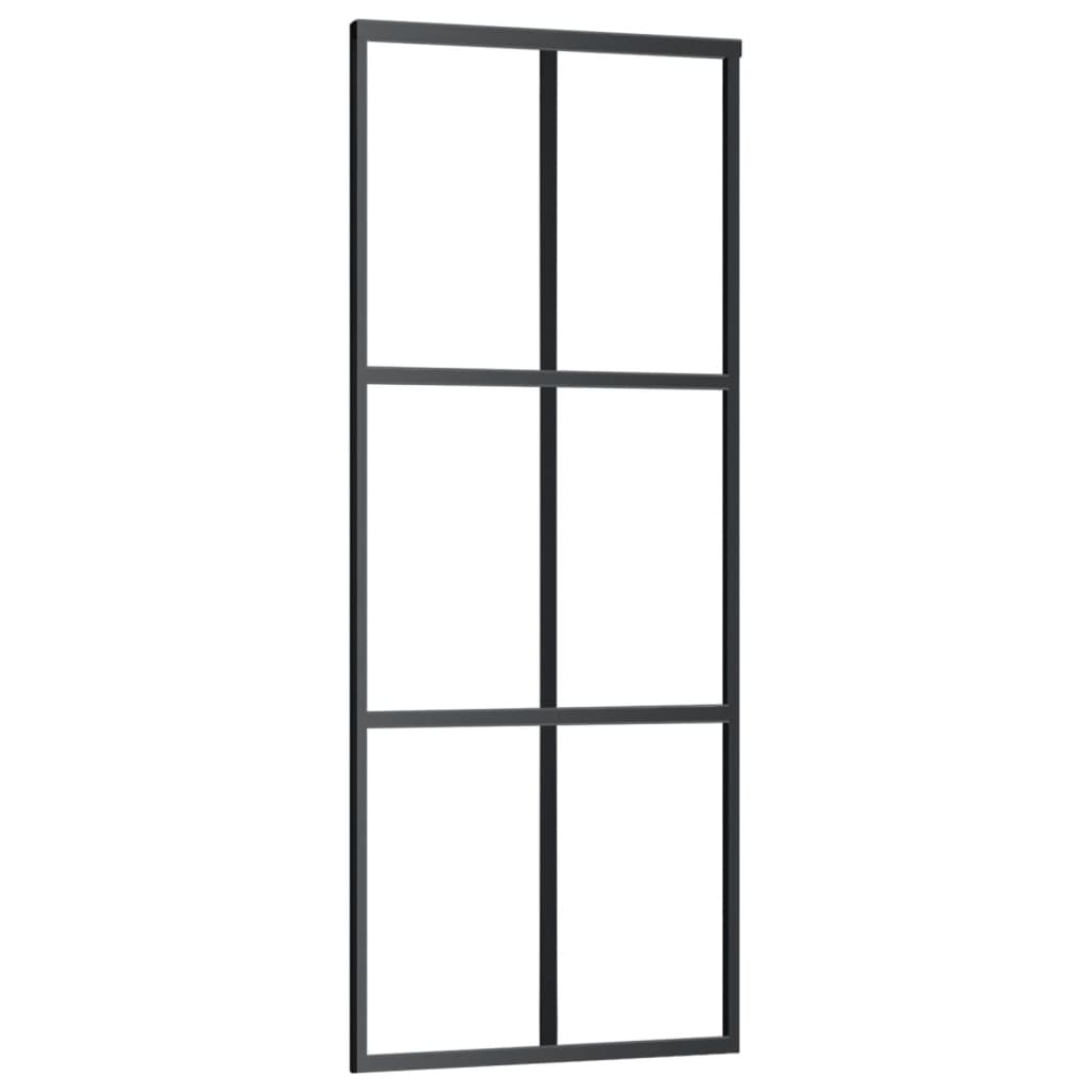 Porta deslizante c/ conj. ferragens 76x205cm vidro esg/alumínio